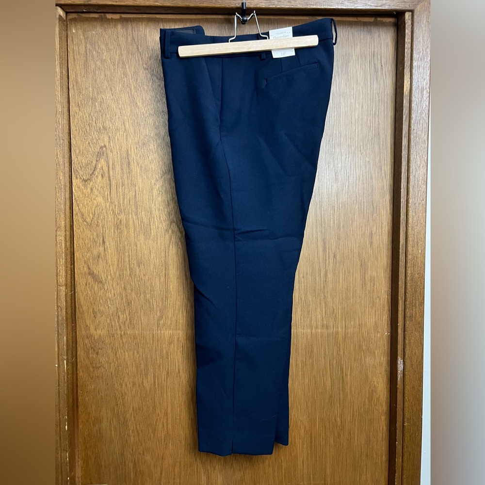Talbots navy ankle length petite dress pant